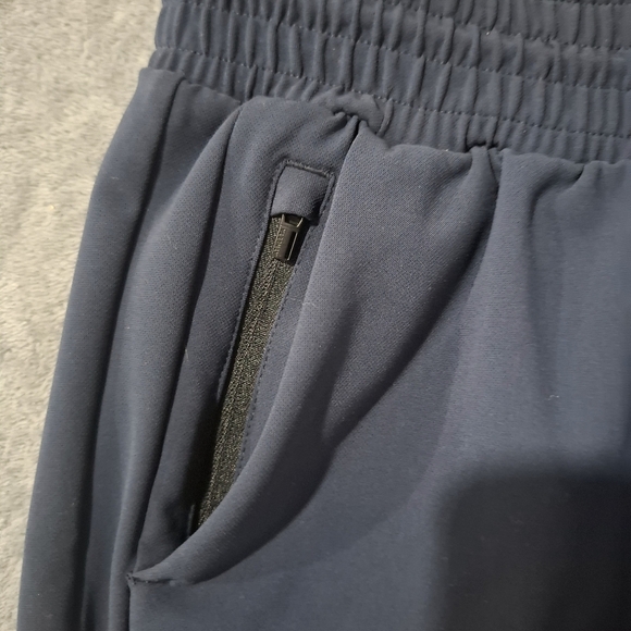 ATHLETA Navy Blue Metropolis Straight Leg Ankle Zip Athleisure Pants Size 6 NWT - Picture 11 of 13